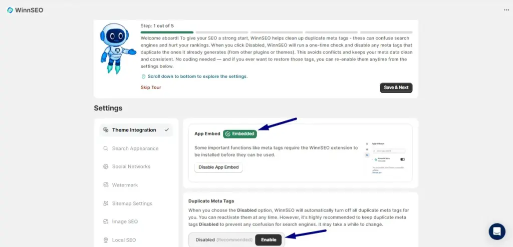 App embed and Duplicate Meta Tags