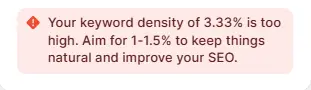 Keyword density