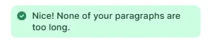 Paragraph length
