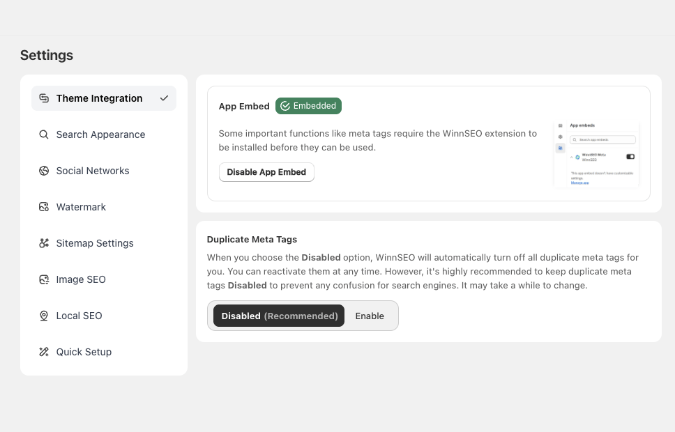 Theme Integration