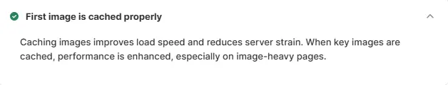 Caching stores images locally on a visitor’s device so repeat visits are quicker