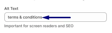 Focus keyword in the alt text