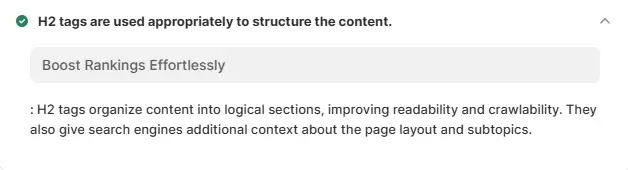 H2 tags are your subheadings