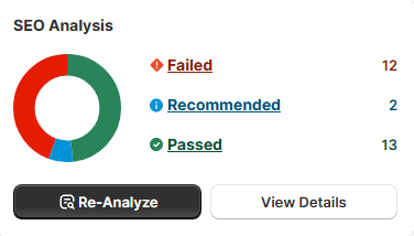 SEO analysis by WinnSEO