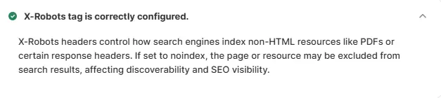 The X-Robots tag tells search engines not to index certain files or pages