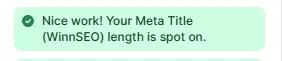 Meta title length
