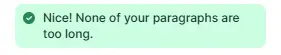 Paragraph length